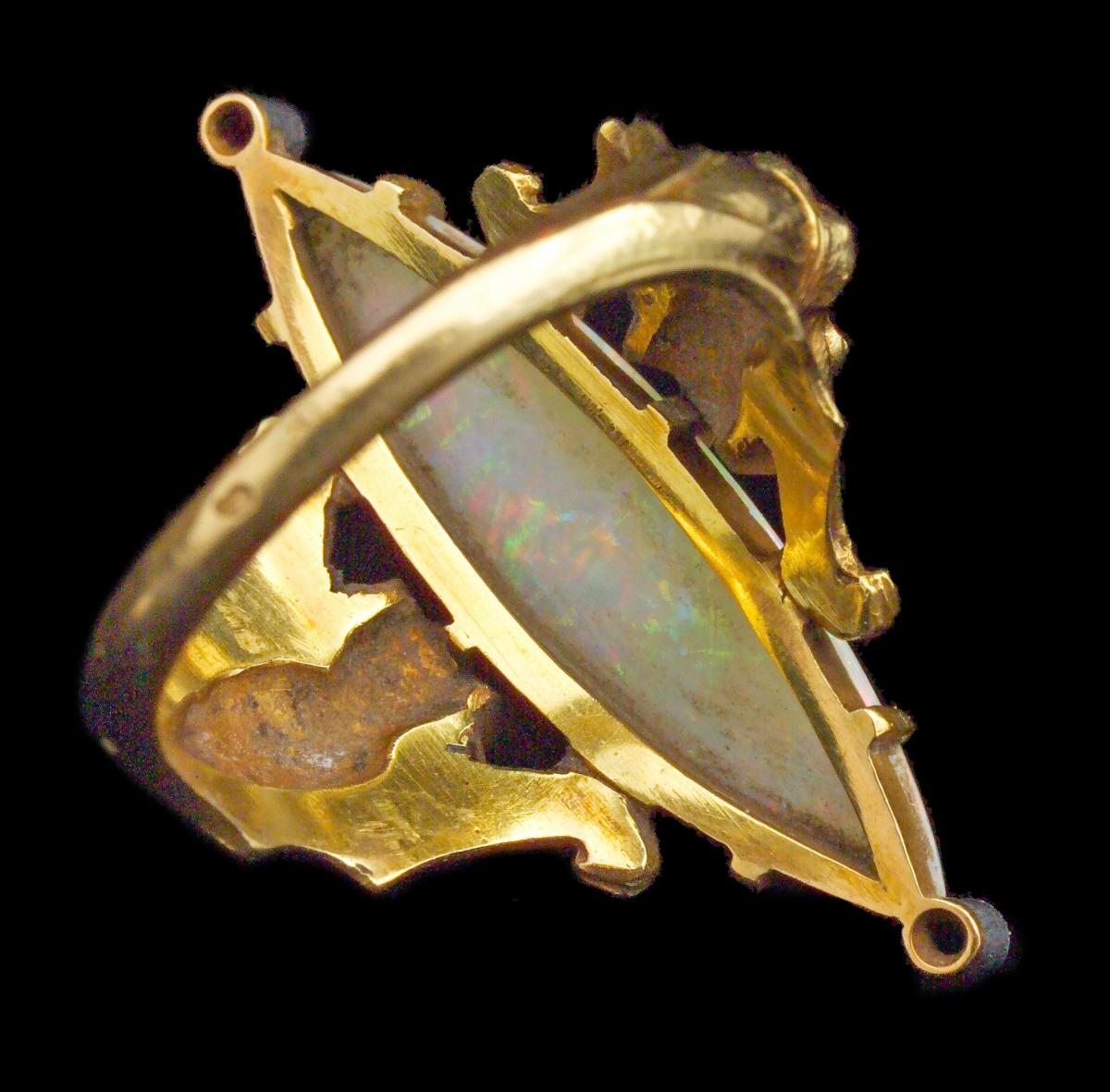 'Bat Maiden' Antique Art Nouveau Ring Attributed to CHARLES BOUTET DE MONVEL (1855-1913)