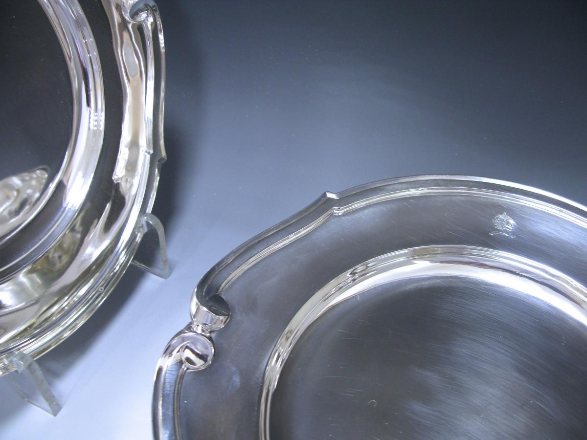 Tetard silver dinner under plates chargers 