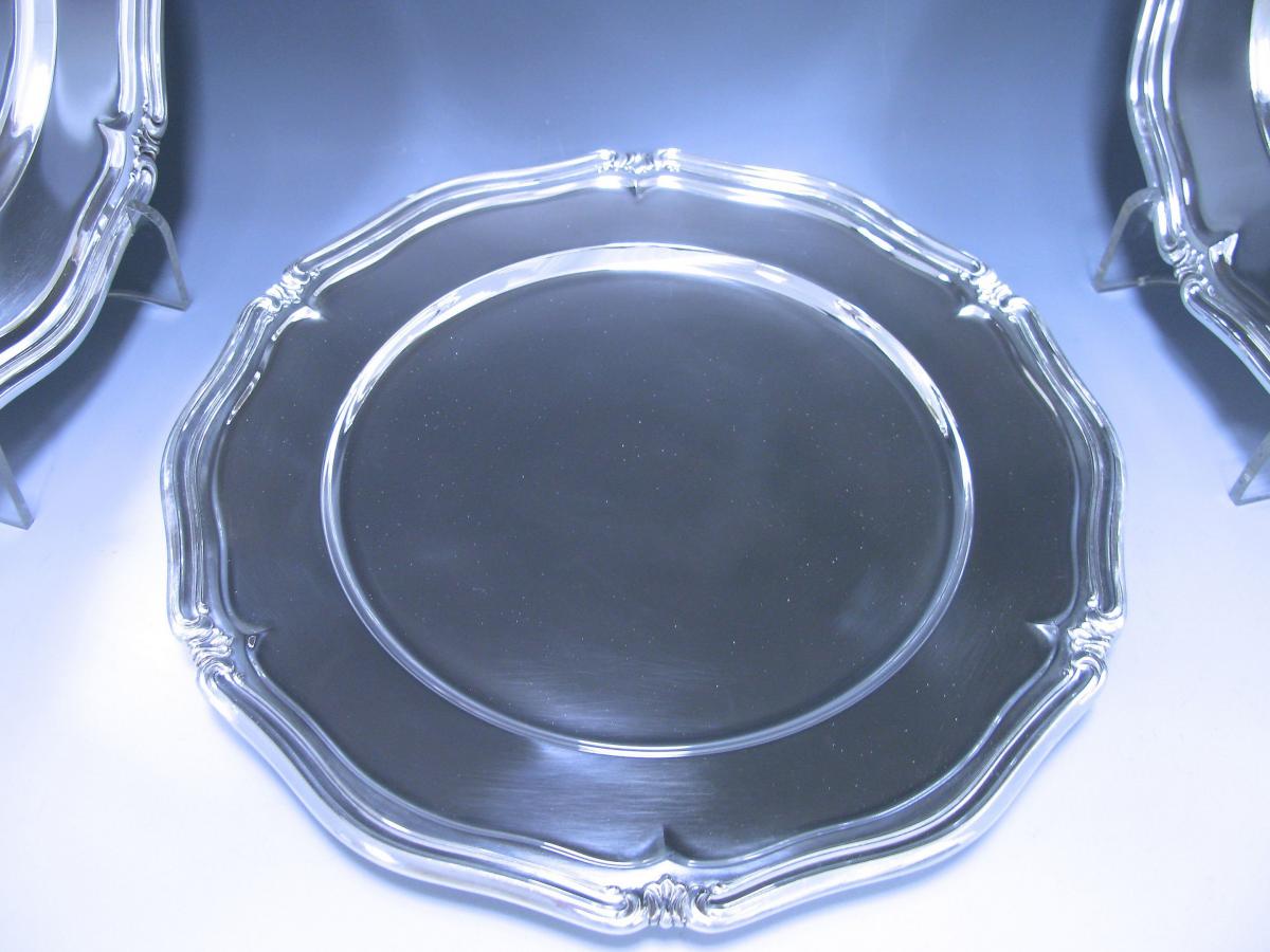 Uyeda Sterling silver under-plates chargers sterling silver dinner plates