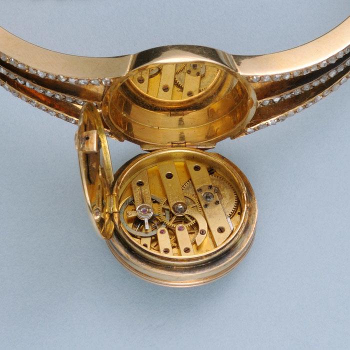 Diamond Set Gold Bracelet Watch