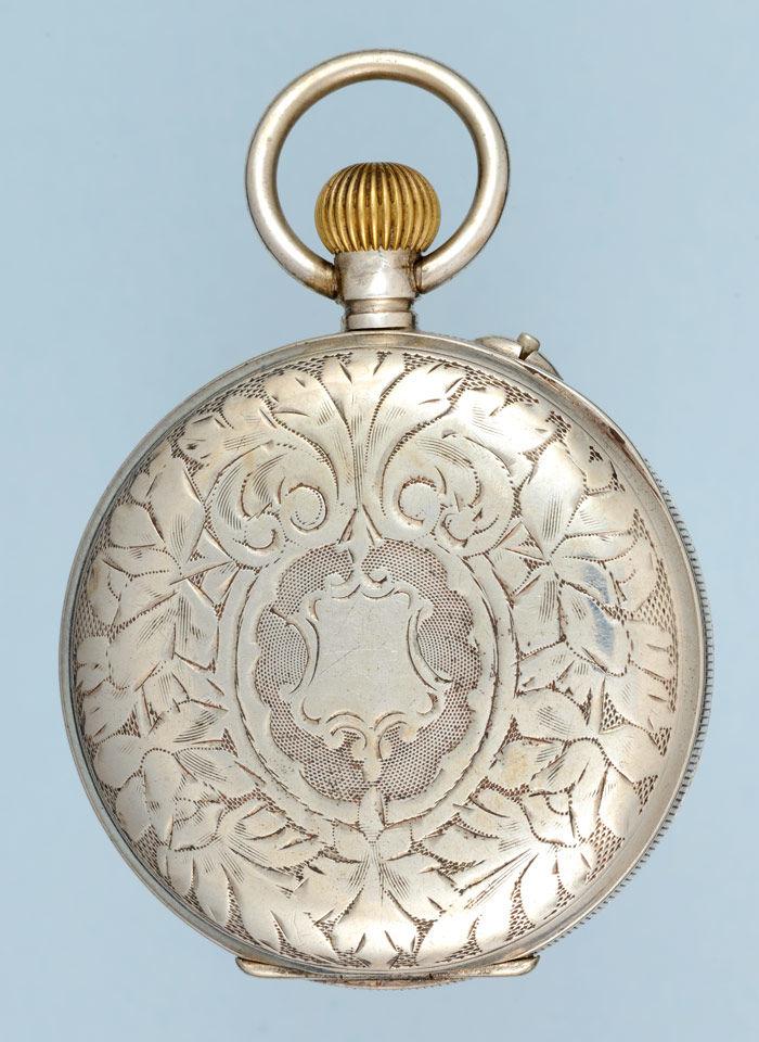 Silver Eight Day Swiss Lever Pocket Watch