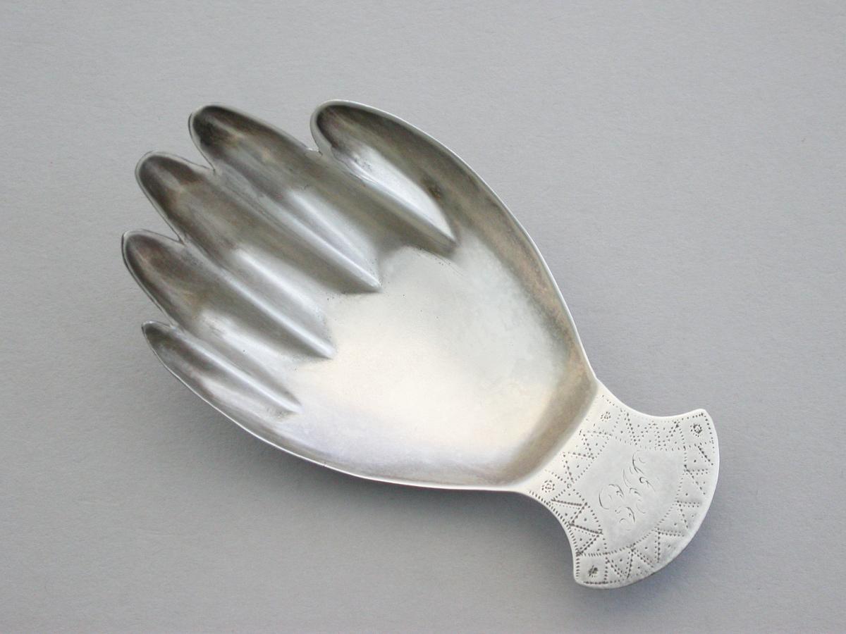 George III Silver Hand Caddy Spoon