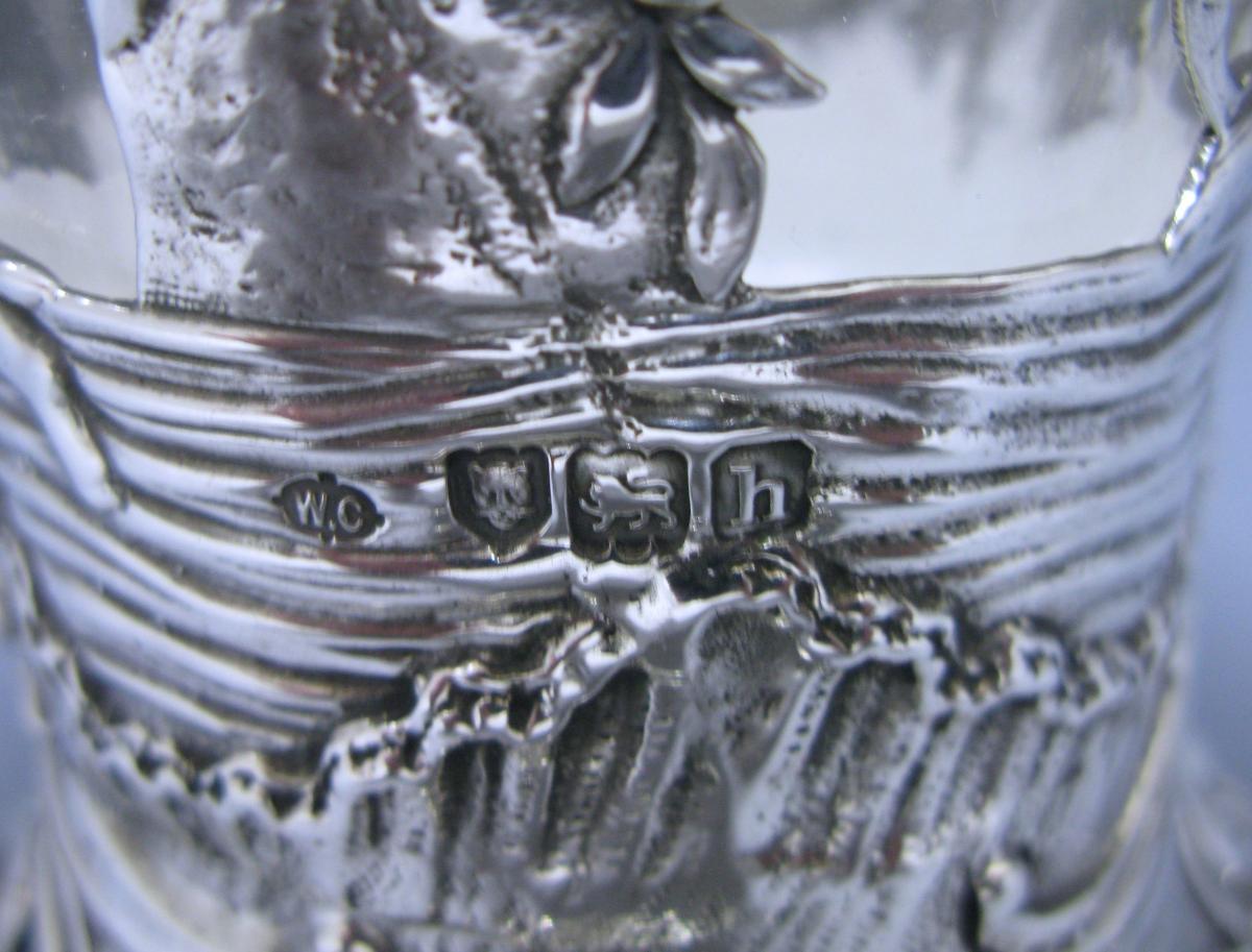 Comyns silver claret jug 1903