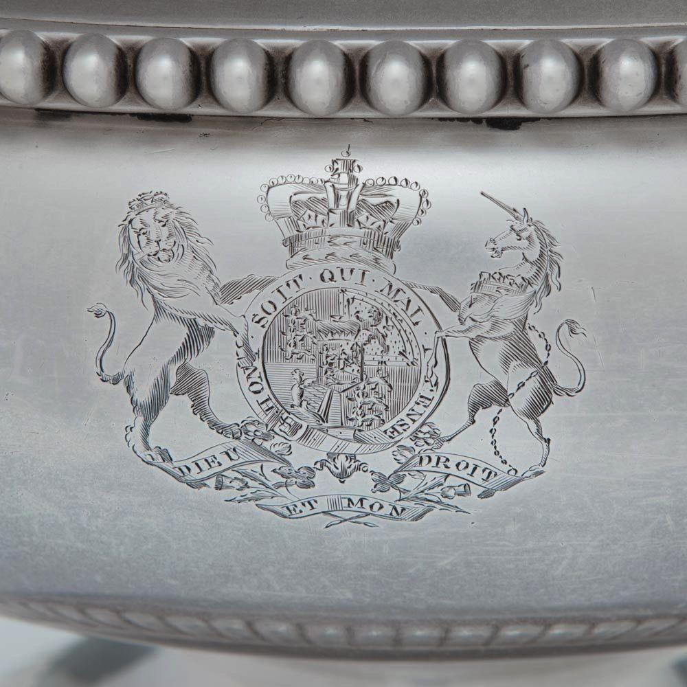 A Massive Pair of Royal Ambassadorial Old Sheffield Plate Soup Tureens