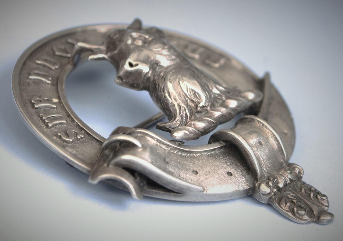 MYTTON of Shipton Antique Silver Clan Badge
