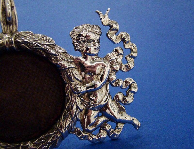 American Silver 'Cherubs' Fob Watch Stand Made by Bigelow, Kennald & Co Boston c.1885