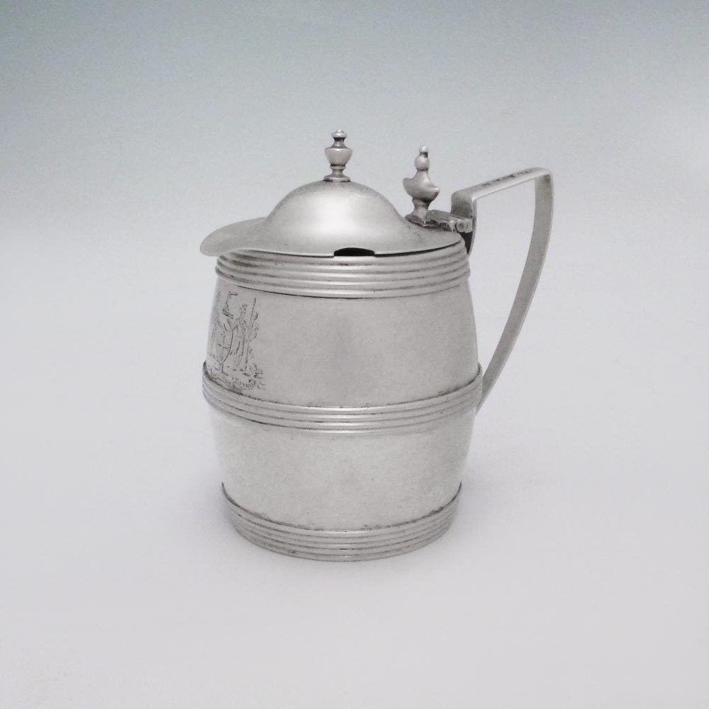 A George III Antique Scottish Silver Mustard Pot
