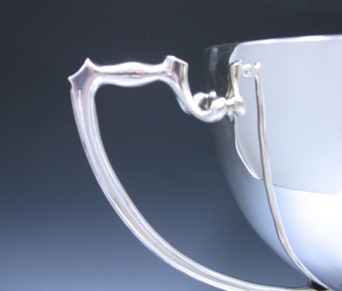 Nouveau Silver trophy cup bowl 1911 E S Barnsley 
