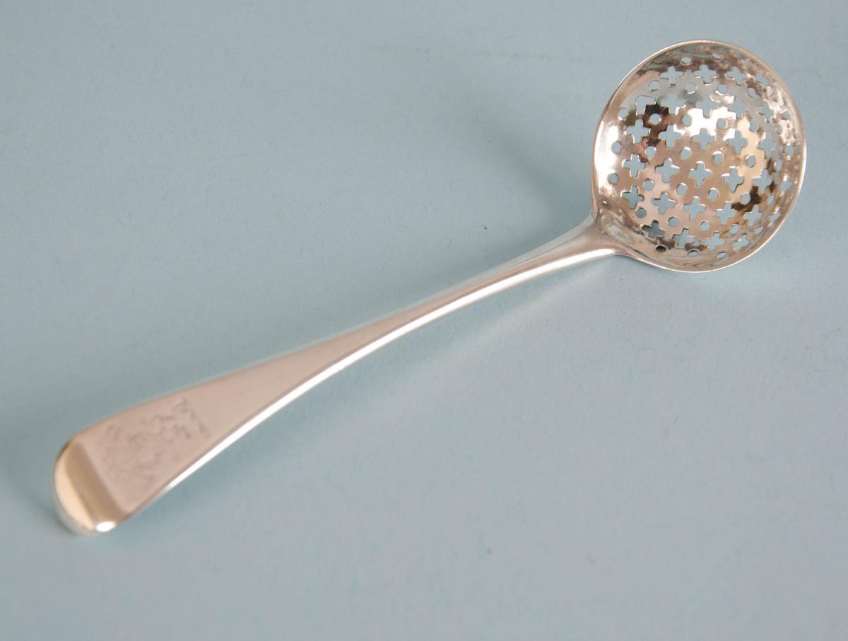 George III Sterling Silver Sifter Spoon by Robert Rutland. London 1810