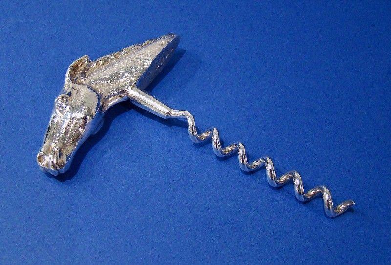 Silver & Steel 'Horse's Head' Corkscrew