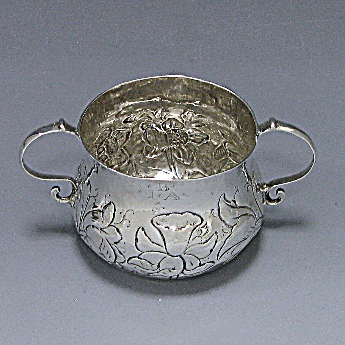 Antique Silver Porringer