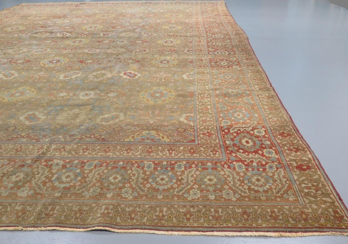 Unusual Tabriz carpet, circa 1890