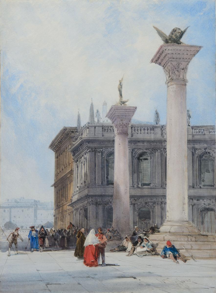 William Callow, R.W.S. (1812-1908) The Piazzetta, Venice