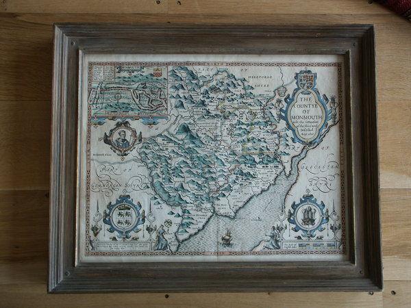 A map of 'The Countye of Monmouth', dated 1610