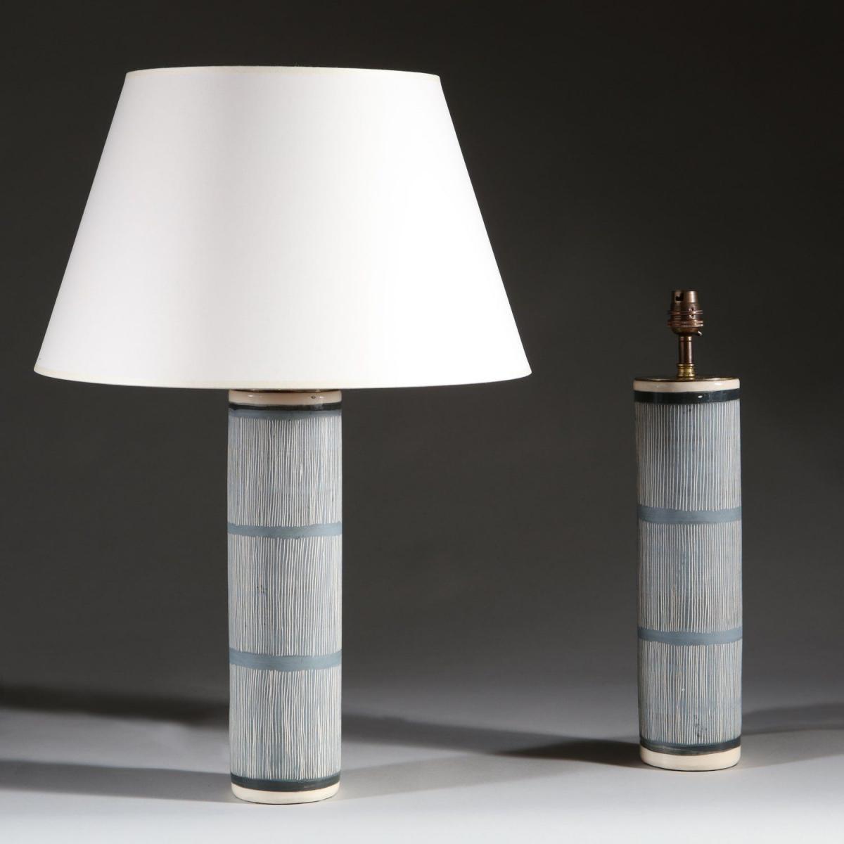 A Pair of Studio Pottery Lamps
