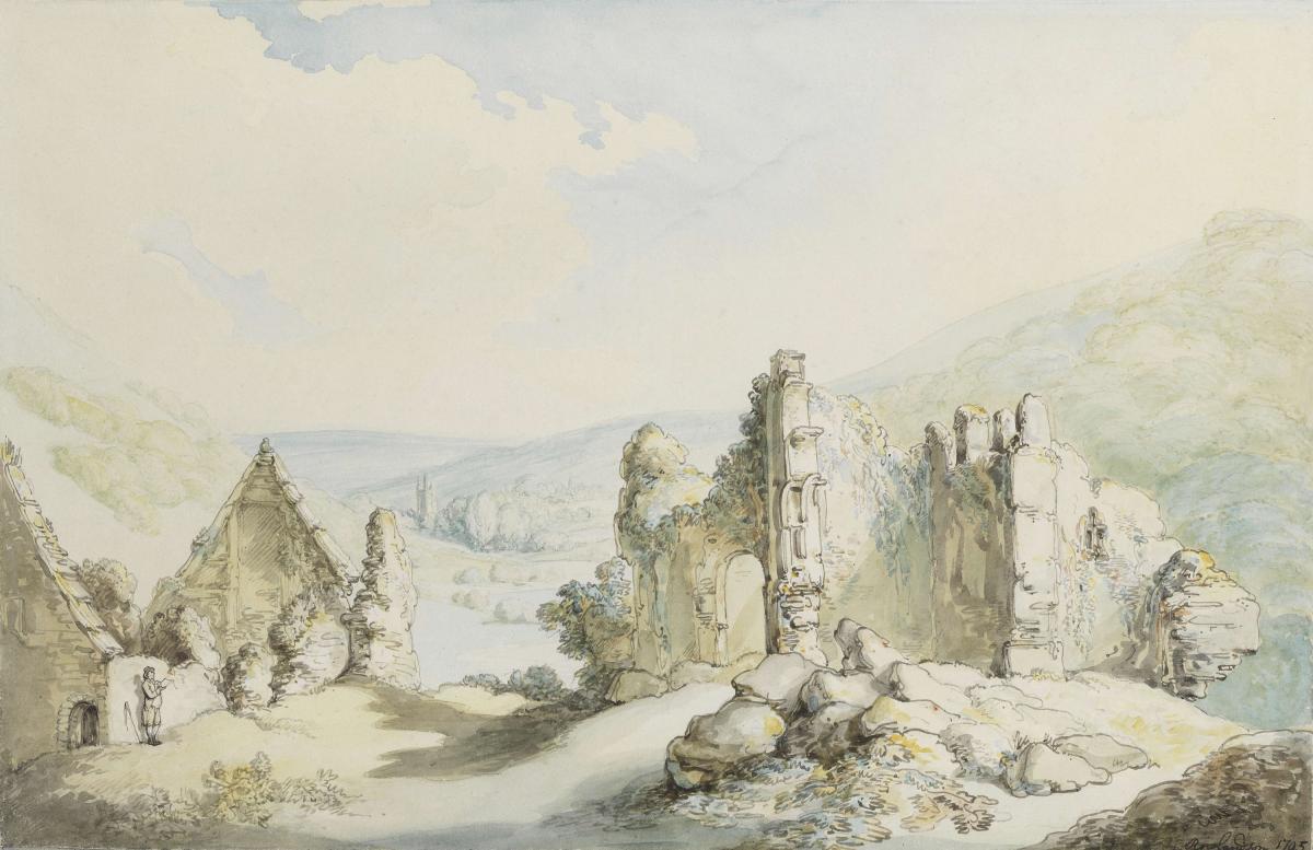 Oakhampton Castle, Thomas Rowlandson (1756-1827)