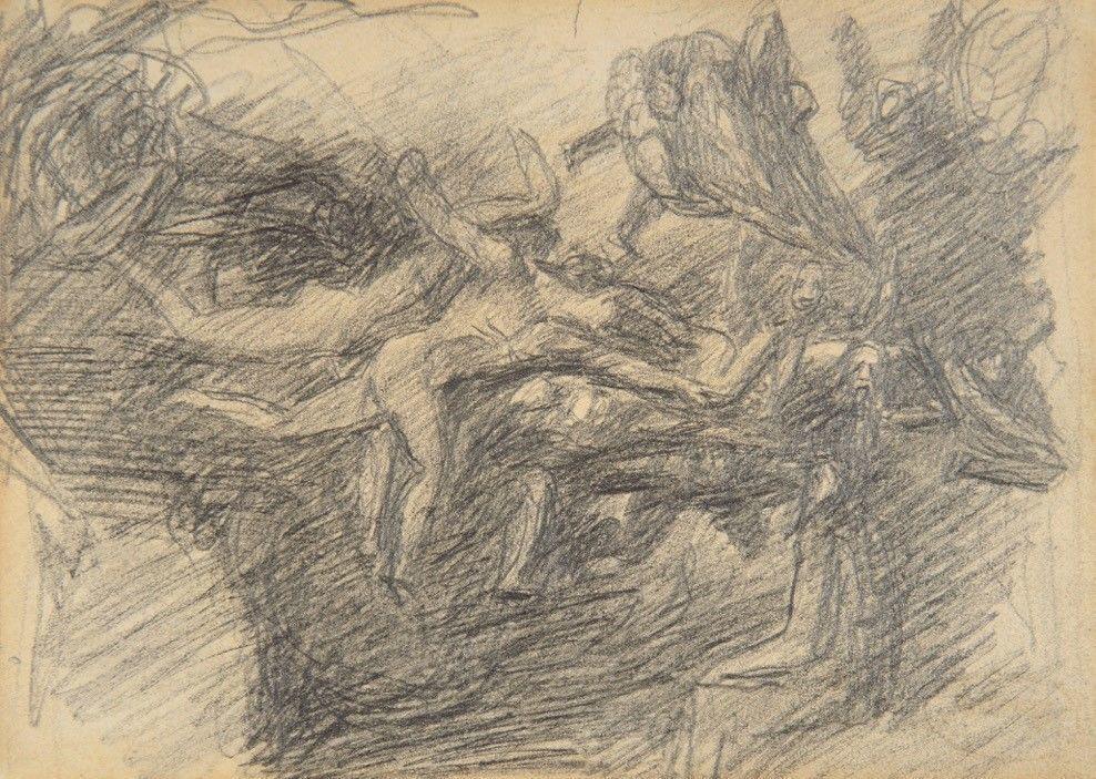 Study for ‘The Temptation of Christ’ - George Romney (British 1734-1802) 