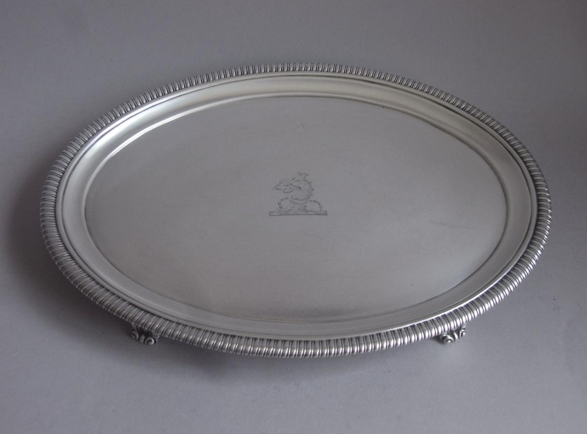 A very fine George III Salver made in London in 1803 by Crouch & Hannam