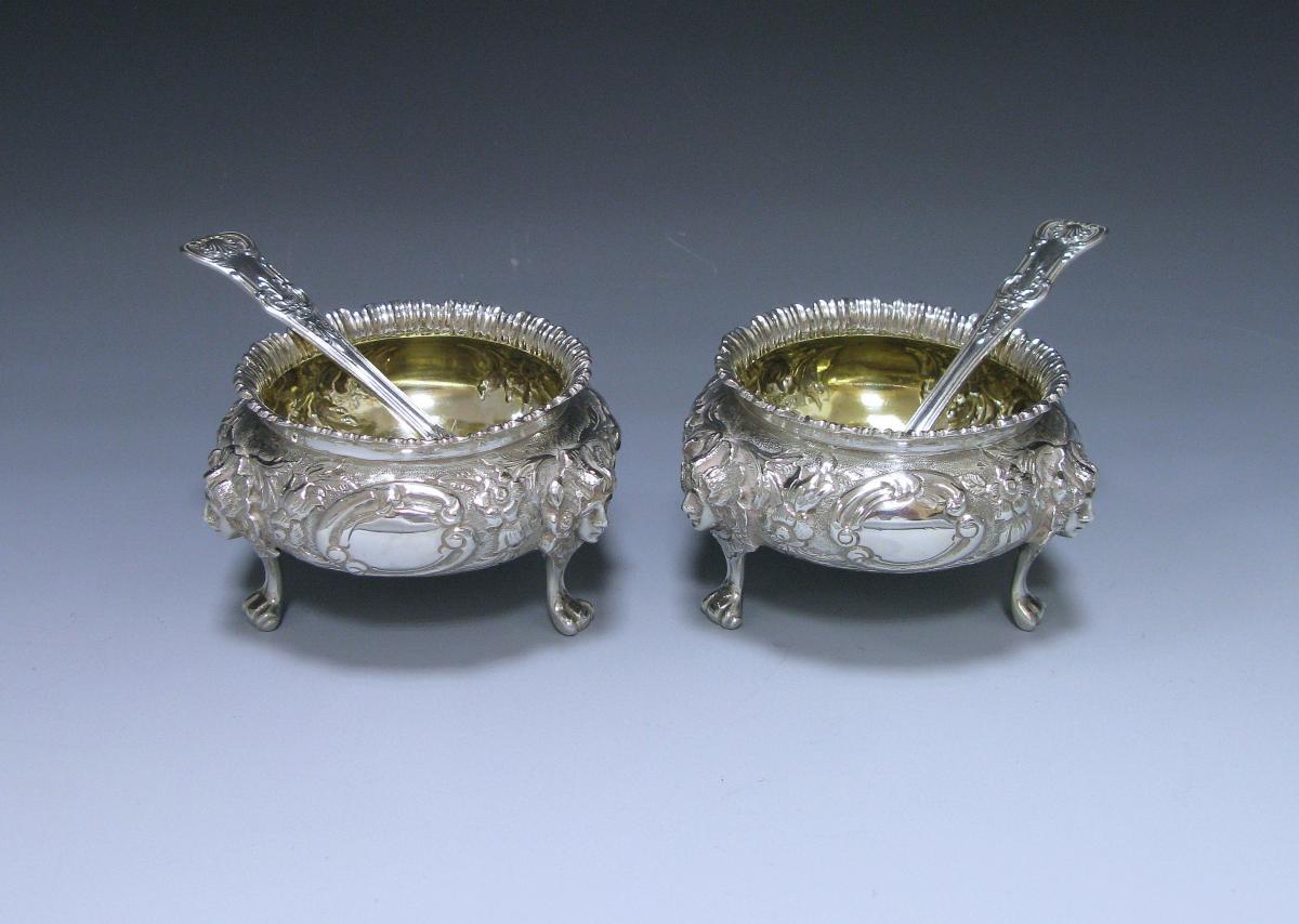 A pair of Victorian Silver Salts C S Harris 1879