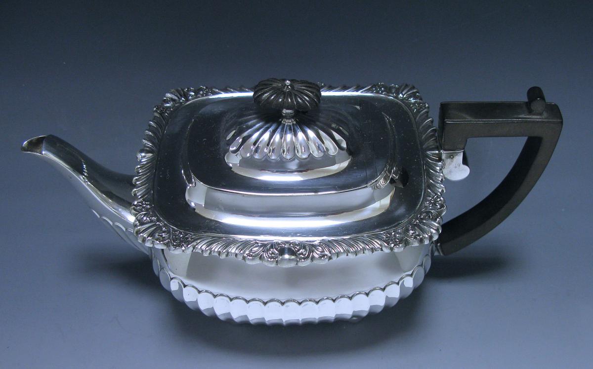 Silver teapot William Hutton 1905