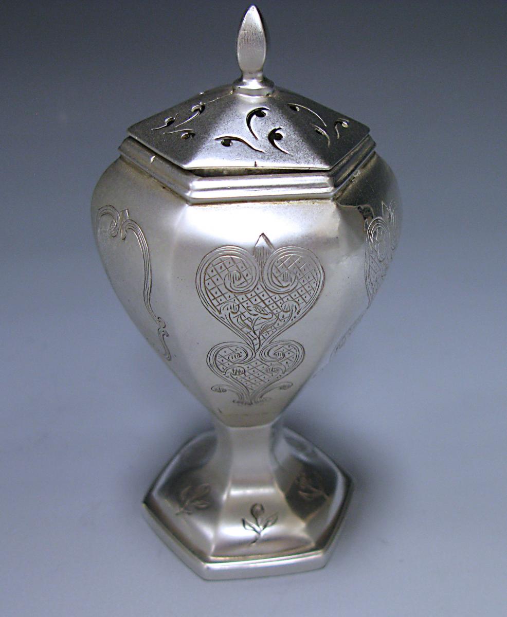 Antique Victorian Silver Pepper Pot 1844