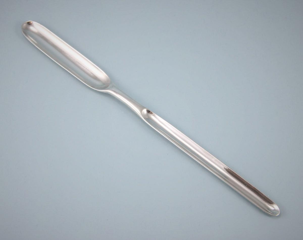 GEORGE II Sterling Silver Marrow Scoop by John Langlands. Newcastle circa 1758.