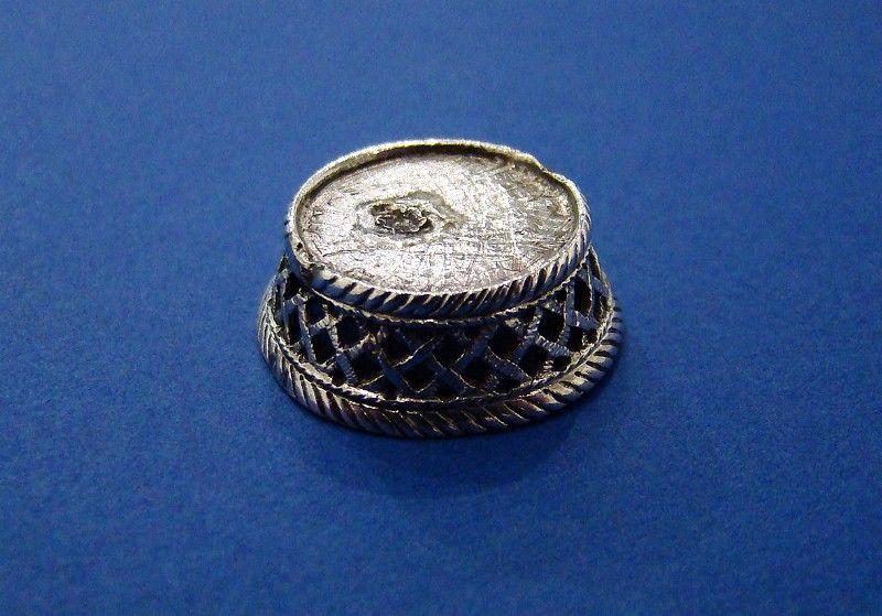 Dutch Silver Miniature Pierced Bread Basket