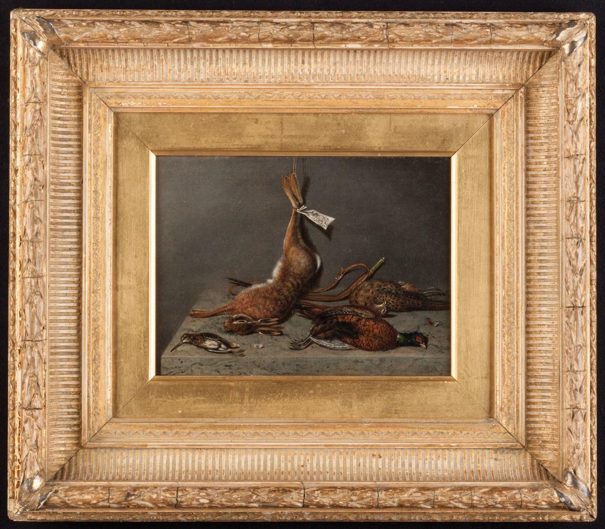 Pair of Hare and Pheasant Still-life