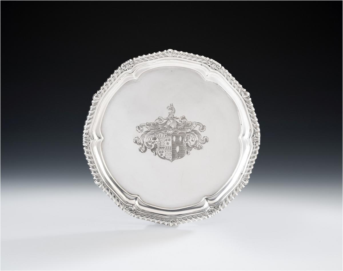 PAUL STORR. An exceptionally fine & rare George III Salver made in London in 1812 by Paul Storr.