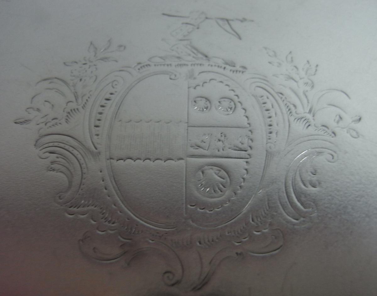 An early George III Salver made in London in 1761 by Ebenezer Coker