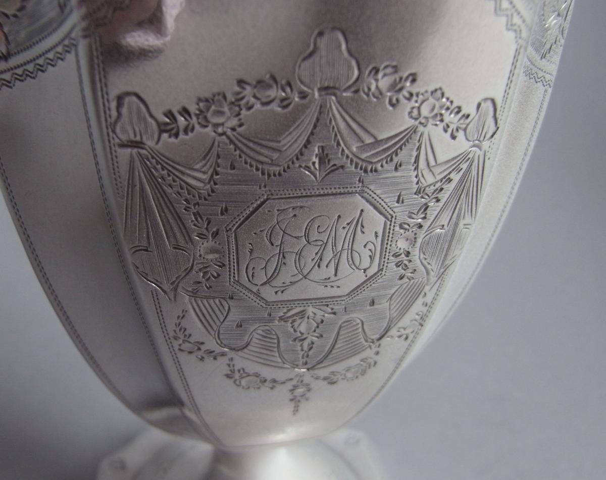 A fine George III Helmet Milk Jug made in London in 1794 by Crespin Fuller