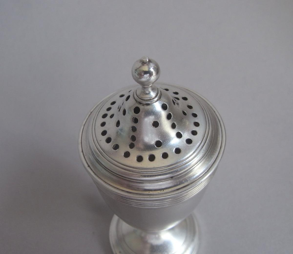 A fine George III Pepper Caster made in London in 1800 by John Robins