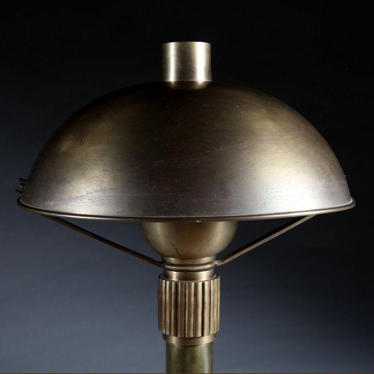An Art Deco Brass Lamp Attributed To Perzel