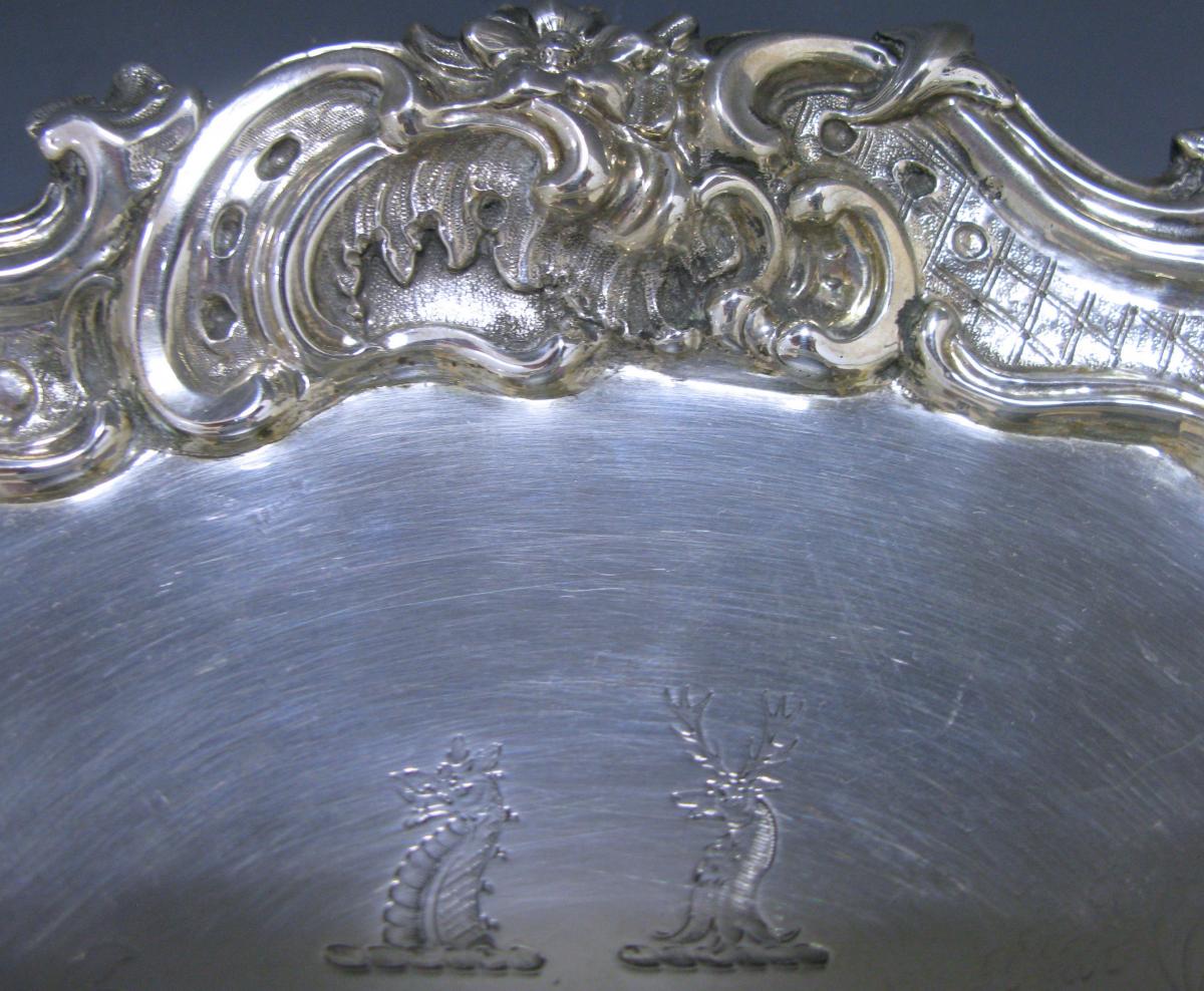 Victorian Silver Sterling Silver Salver by Angell 