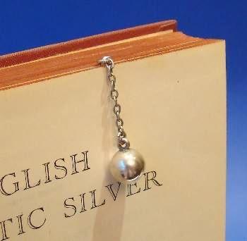 Victorian Silver 'Ball & Chain' Bookmark