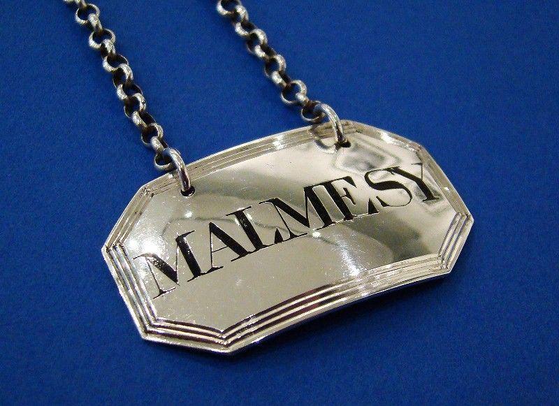 George III Silver 'Malmesy' Label