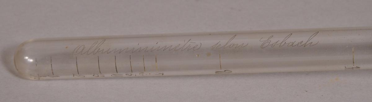 S/3589 Antique Late Victorian Medical Glass Tube in a Beech Case