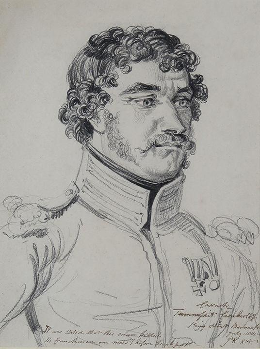 Portrait of Tamorfait Carnborloff, a Cossack - James Ward, R.A. (1769-1859)