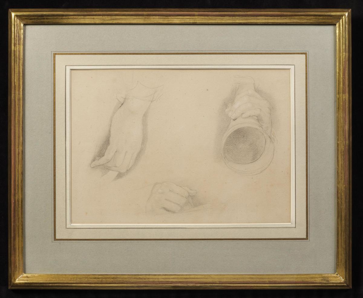 Sir David WILKIE R.A. (Scottish 1785-1841) Three Studies of Hands