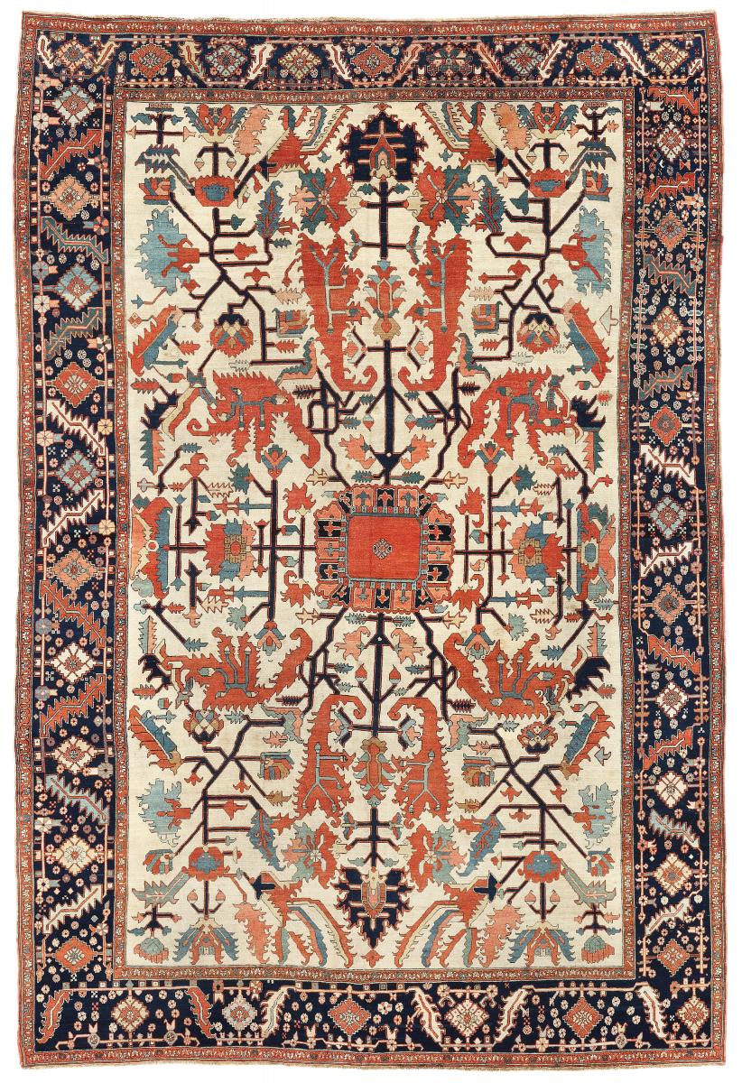 antique serapi carpet
