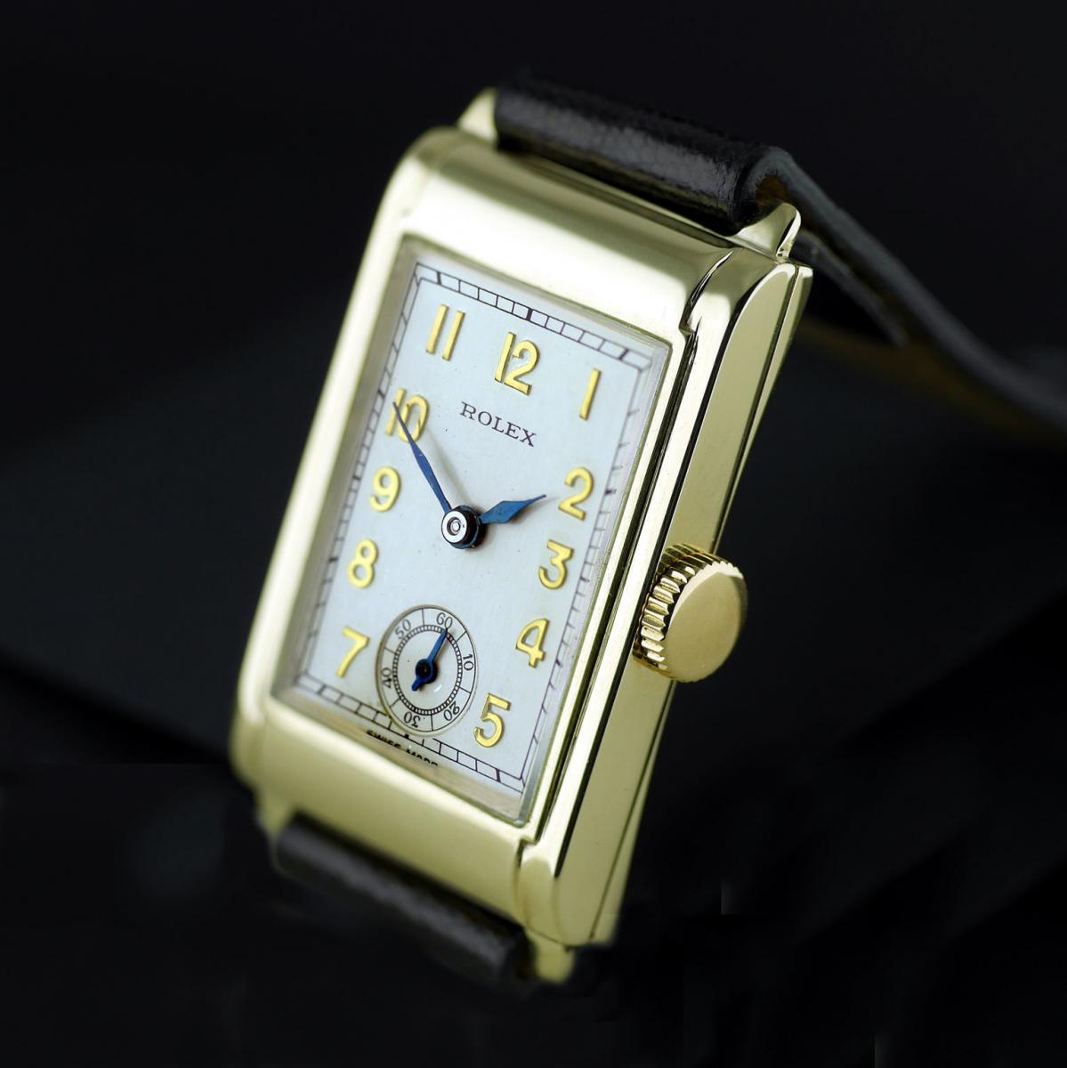 Rolex, Art Deco, Gold, “Railway” 1934