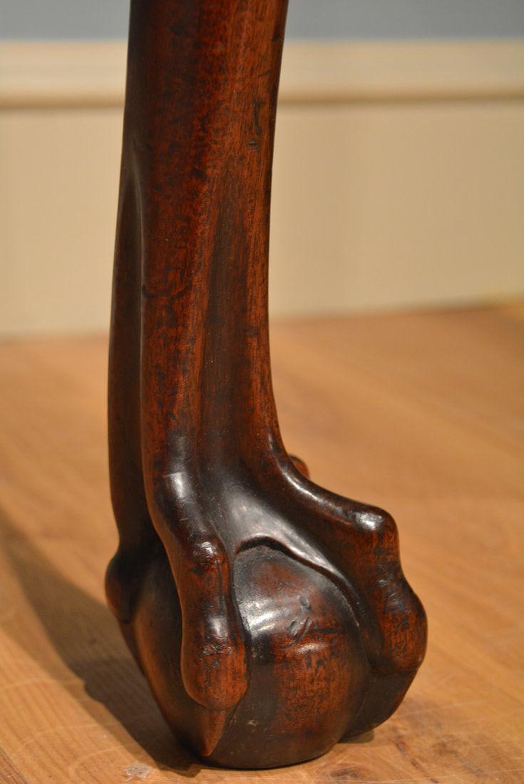 Pair of Irish carved mahogany cabriole leg console tables | BADA