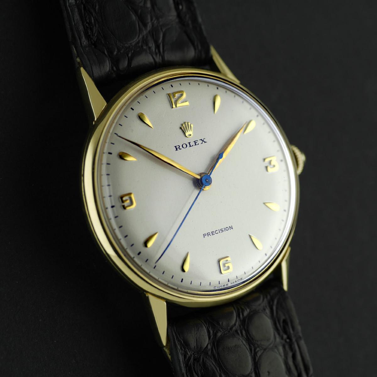 18ct Rolex Precision Wristwatch Circa 1958
