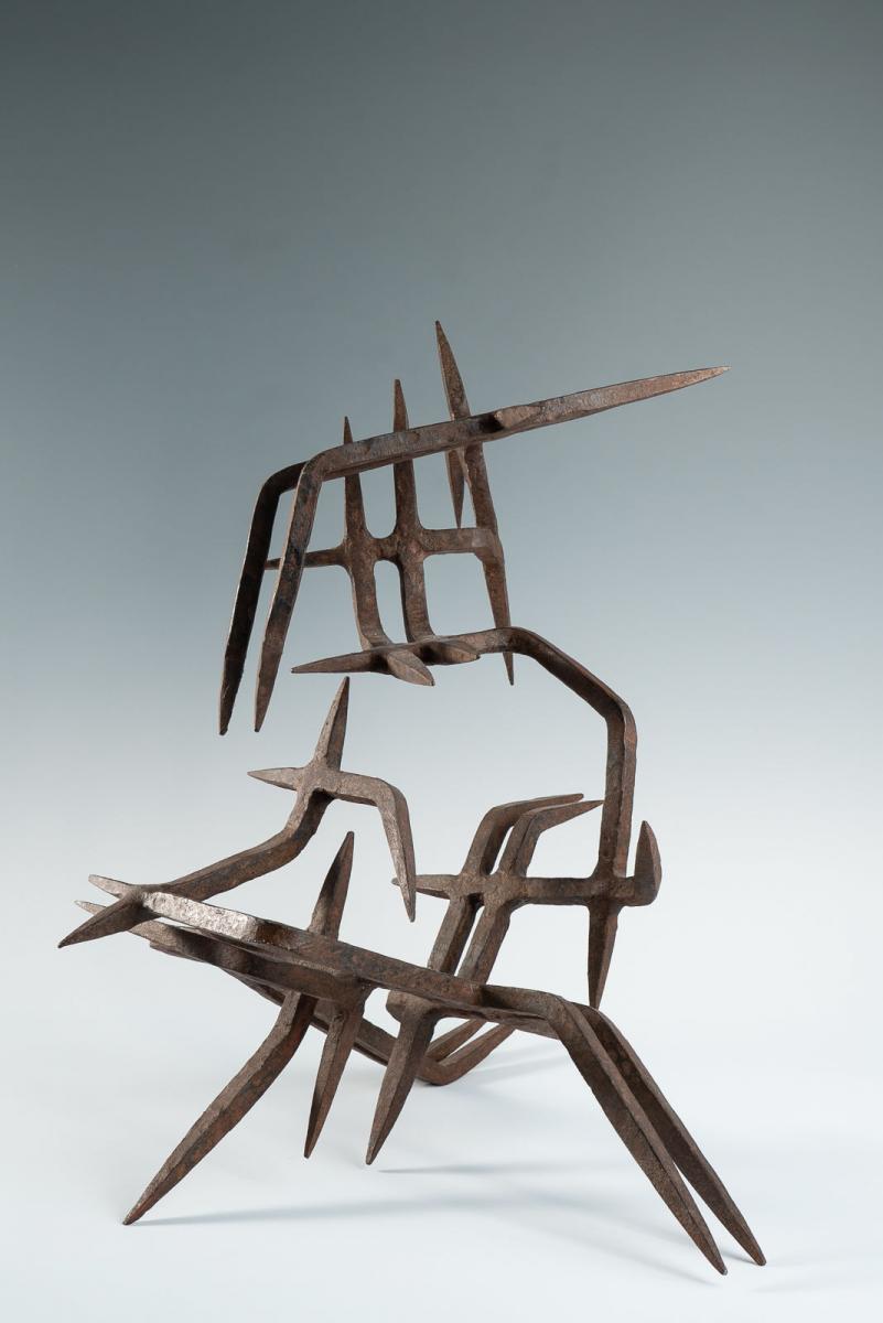 Rare wrought iron sculpture by Marcello Fantoni