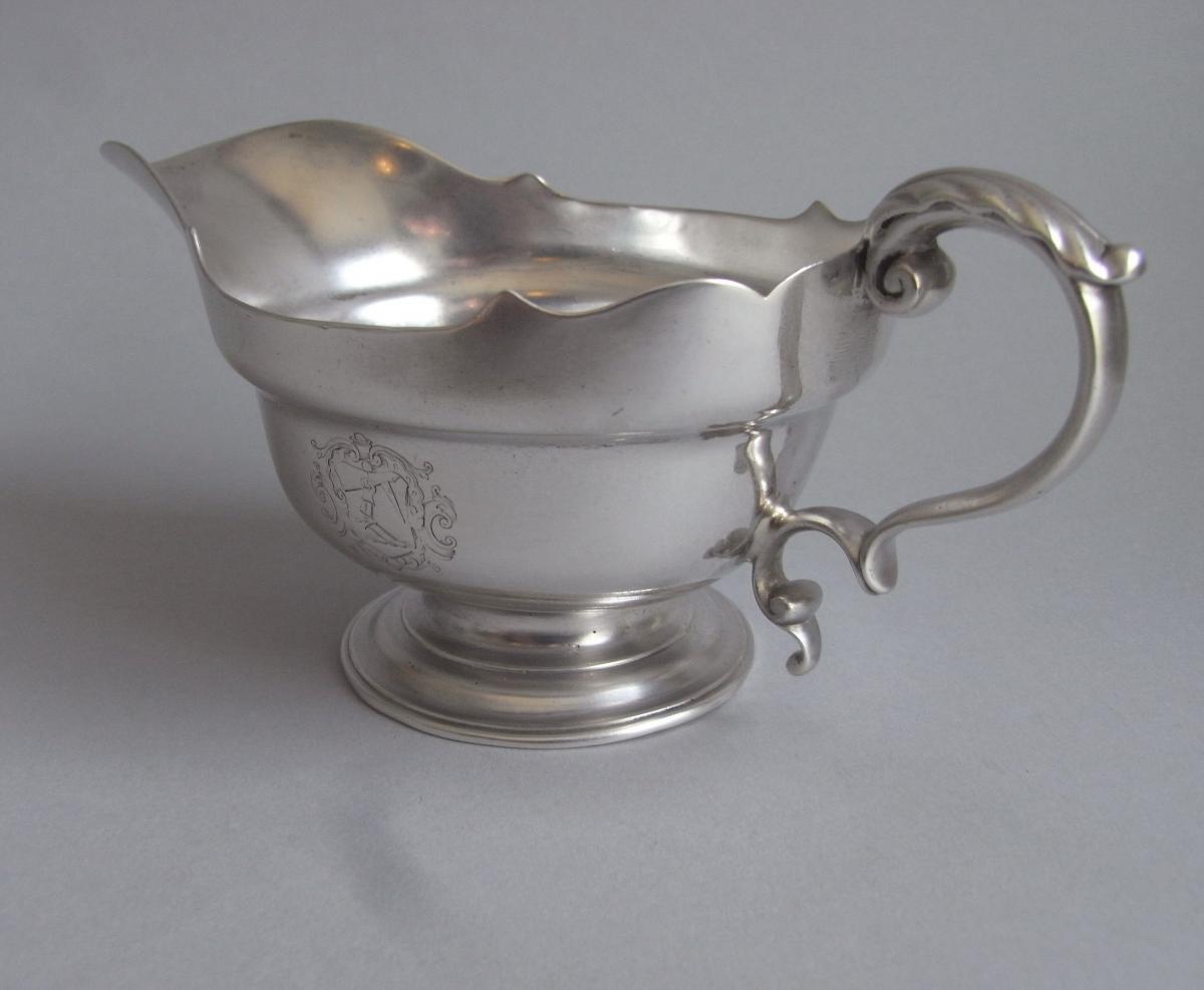 An exceptional George II Sauceboat made in London circa 1731-35 by George Hindmarsh