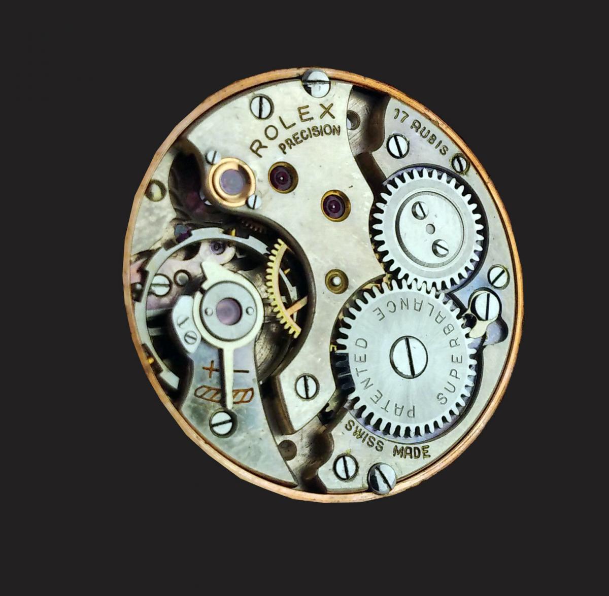 Rose Gold Rolex Precision wristwatch circa 1945