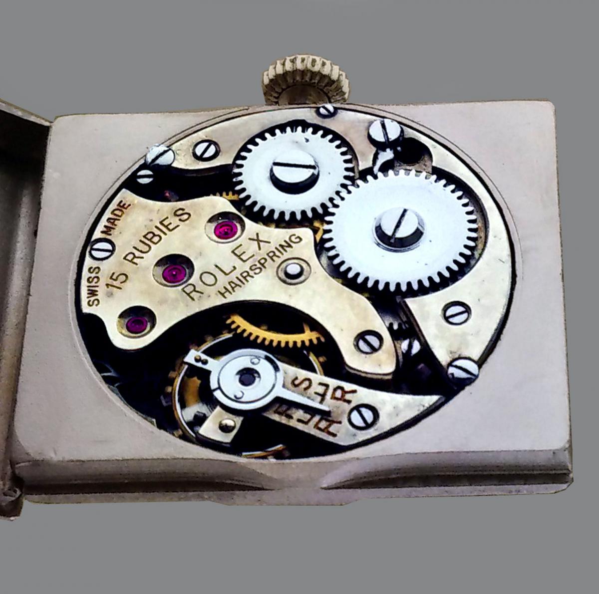 Rolex, Art Deco, Silver Wristwatch 1930