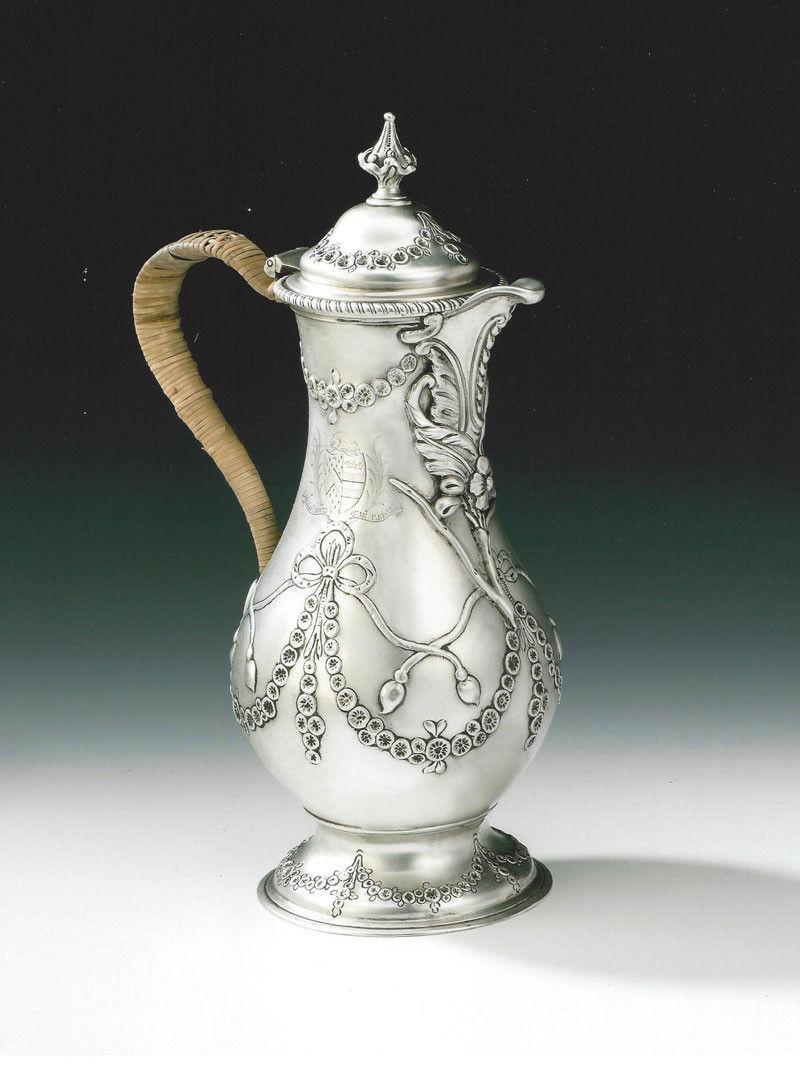 A rare George III Coffee or Water Jug made in London in 1773 by Charles Wright