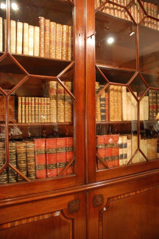 A mahogany breakfront bookcase ​Circa 1775