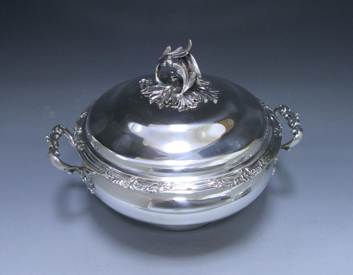 A pair of Antique Silver French Vegetable Dishes